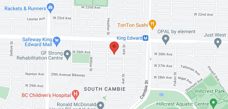 map of 660 W 26TH AVENUE